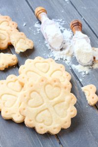 Homemade gluten free shortbread cookies
